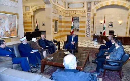 سلام استقبل وزيرة البيئة وسفير الهند ونوابا وعرض هاتفيا مع فالكونر المستجدات في الجنوب