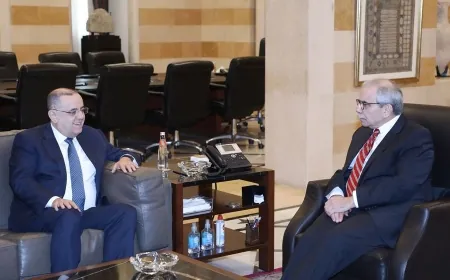 سلام استقبل اللواء البيسري في السرايا وبحث معه الأوضاع الأمنية