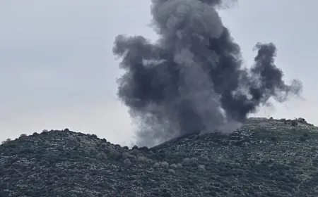 غارة بين بلدتي دير قانون النهر ومعروب