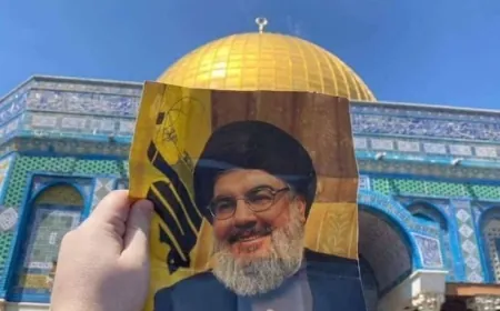 حسن ⁧‫نصرالله‬⁩ في المسجد الأقصى