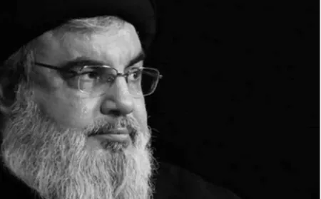 صورة للوحة الرخامية التي ستوضع على ضريح السيد نصرالله!