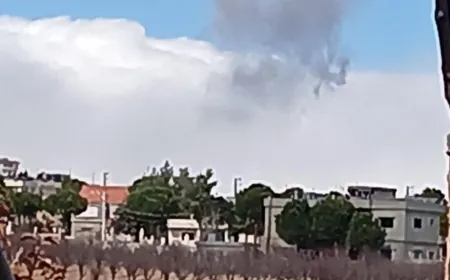 مشاهد من الغارة إسرائيلية على جرود بلدة بوداي غربي بعلبك