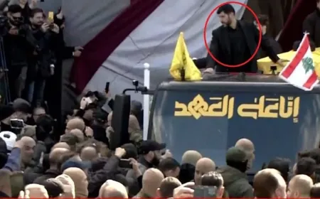 بعد أنباء عن اغتياله... أبو علي "درع السيد" بجوار نعش نصرالله