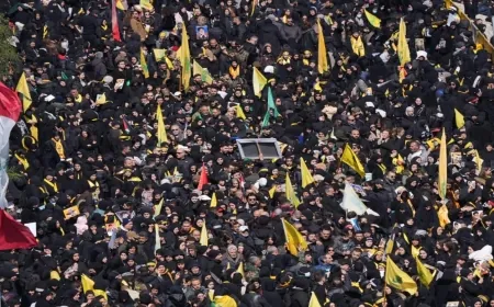 انزال جثمان السيد حسن نصر الله إلى القبر