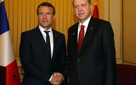 اردوغان يقول إنه يتطلع إلى "العمل بتنسيق أكبر" مع ماكرون
