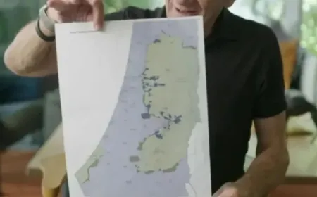 أولمرت يكشف عن خريطة لحل الدولتين