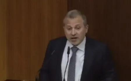 النائب جبران باسيل:لا ثقة للحكومة وسنكون معارضة ايجابية