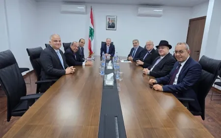 رجي عرض مع وفد مجلس الاعمال اللبناني في الكويت سبل تعزيز التعاون