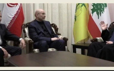 لقاء جمع قاسم بقاليباف وعراقجي قبل مغاردتهما لبنان وبحثا معهما في المستجدات