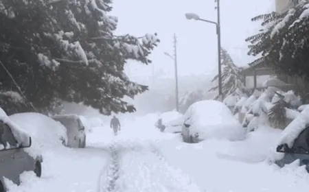 اليكم الطرقات المقطوعة بسبب الثلوج..