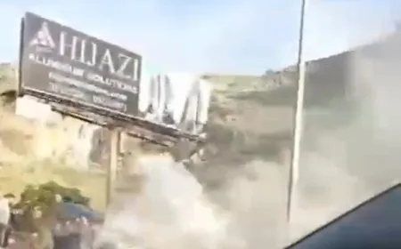 بالفيديو - حريق سيارة على أوتوستراد الجية يعطّل السير!