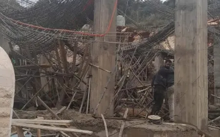 انهيار سقف في مبنى قيد الإنشاء في زغرتا يُسفر عن إصابة عاملين