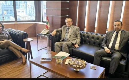 حبيب يطلع وزيرة الشؤون الإجتماعية على مشاريع مصرف الإسكان