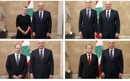 رئيس الجمهورية يتسلم أوراق إعتماد 4 سفراء جدد