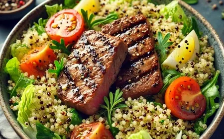 طريقة عمل سلطة كينوا بالستيك