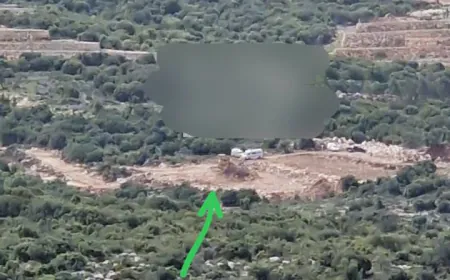 استهداف جرافة من الطيران المسير المعادي في بلدة زبقين