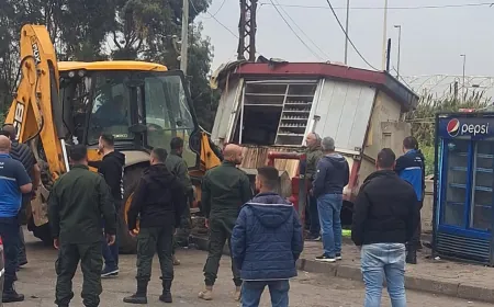 ‎إزالة الأكشاك المخالفة في مستديرة السلام – طرابلس