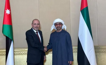 مباحثات إماراتية أردنية في سبل تعزيز العلاقات بين البلدين