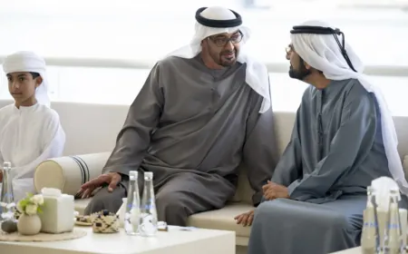 رئيس الإمارات يستقبل الشيخ محمد بن راشد