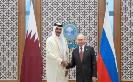 الكرملين: بوتين وأمير قطر سيبحثان ملفات أوكرانيا والشرق الأوسط والطاقة