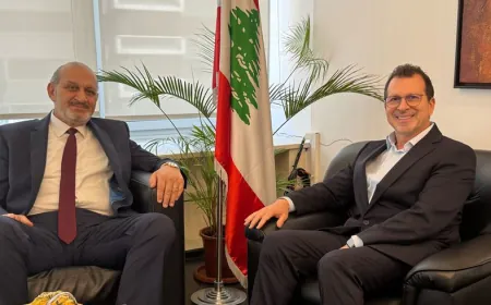 شحادة يستقبل رئيس غرفة تجارة زحلة وعائلة بوموسى من كفرسلوان