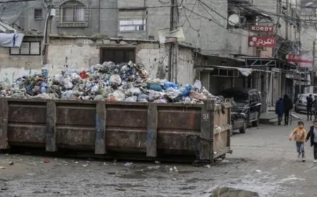 تراكم النفايات في غزة يهدد بتفشي الأمراض والأونروا تطالب برفع الحصار