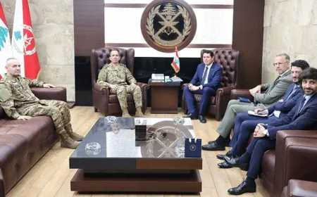 قائد الجيش استقبل مدير العلاقات الدولية في الوكالة الأوروبية لحرس الحدود والسواحل