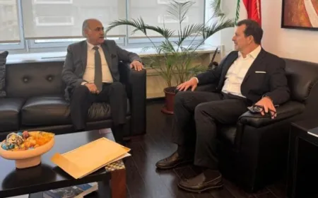وزير المهجرين استقبل النائبين أبو الحسن ودرغام وعدداً من الزوار