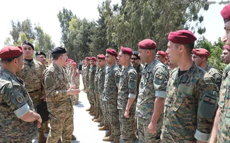 قائد الجيش تفقد لواء المشاة السابع في مرجعيون