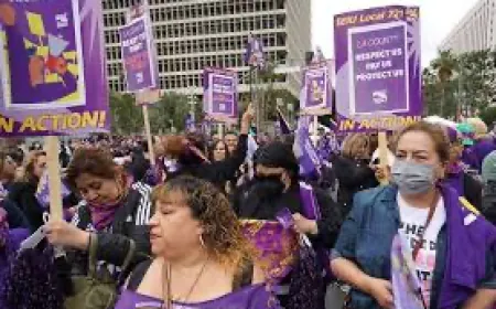 الولايات المتحدة: إضراب عشرات آلاف العمال في لوس أنجلوس