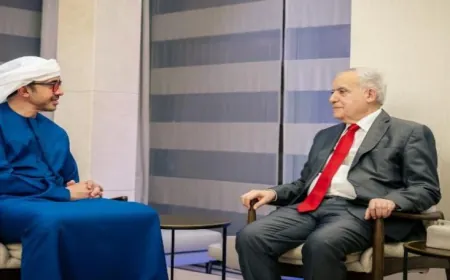 لقاء مطوّل بين سلامة والشيخ عبد الله بن زايد آل نهيان