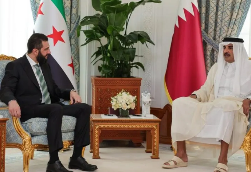 الرئيس السوري وأمير قطر يؤكدان حرصهما على تطوير العلاقات الثنائية بين البلدين