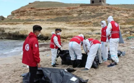 الهلال الأحمر: انتشال جثث 6 مهاجرين قرب مصراتة الليبية