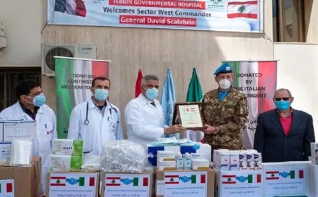 هبة طبية من الكتيبة الايطالية في "اليونيفيل" الى مستشفى تبنين الحكومي: