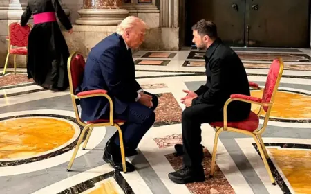 زيلينسكي: لقائي مع ترامب في الفاتيكان كان الأفضل