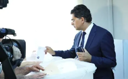 مرقص اقترع في بلدية بصاليم ودعا إلى المشاركة بديموقراطية في الانتخابات