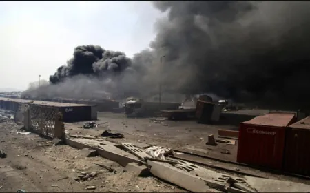 توقيف شخصين في إيران على خلفية الانفجار في ميناء رجائي