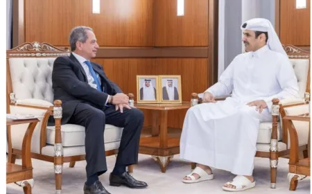 الصدي يلتقي نظيره القطري ومدير عام صندوق قطر للتنمية