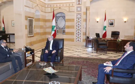 استقبل رئيس مجلس الوزراء الدكتور نواف سلام بعد ظهر اليوم في السرايا السفير المصري في لبنان علاء موسى