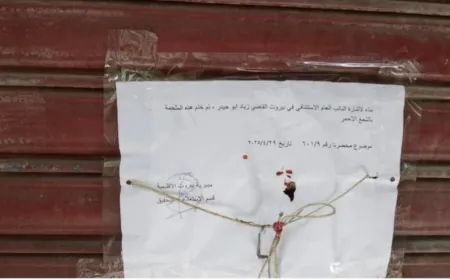 المحافظ عبود يغلق ملحمة بالشمع الأحمر لسوء التزامها بالشروط الصحية ويسحب شهادتها الصحية