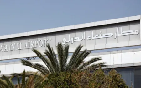 حالة هلع بين السكان والعاملين في المحال التجارية بمحيط مطار صنعاء بعد التحذيرات الإسرائيلية