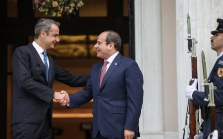 رئيس وزراء اليونان: ندعم الخطة العربية لإعادة إعمار غزة