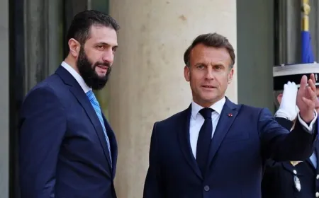 التصدي لحزب الله... محور لقاء ماكرون والشرع!