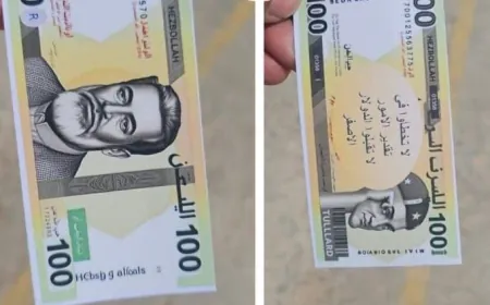 طائرة درون معادية تلقي عملات مزيفة فوق بلدية الناقورة في حملة دعائية مشبوهة