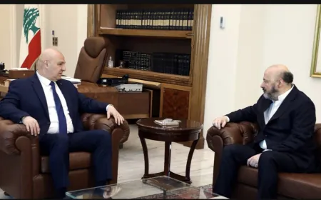 عون تابع التطورات جنوبًا واطلع من عبود على أوضاع الشمال والتقى رياشي