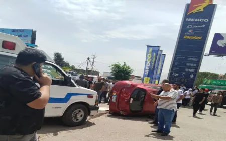 قتيلان جراء تصادم بين 3 سيارات في زحلة