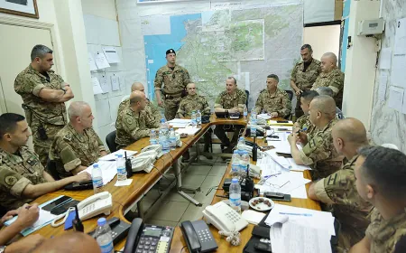 تفقَّدَ قائد الجيش العماد رودولف هيكل غرفة عمليات منطقة الشمال في ثكنة بهجت غانم – طرابلس