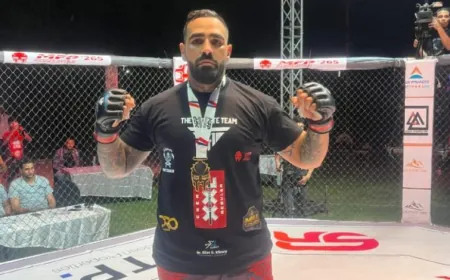 تأهل البطل اللبناني عامر عبدالنبي لبطولة روسيا العالمية وتتويجه بالميدالية الذهبية في مصر