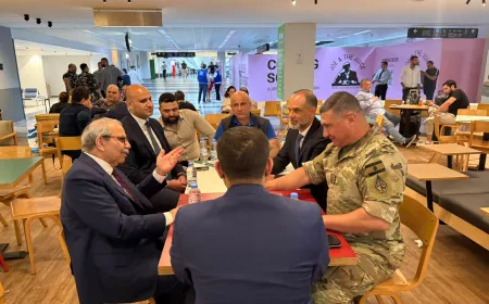‏سلام ورسامني يعقدان اجتماعاً مع رئيس جهاز أمن المطار العميد فادي كفوري للاطلاع على الإجراءات والتدابير الأمنية المتخدة لتعزيز الأمن والسلامة في مطار رفيق الحريري الدولي