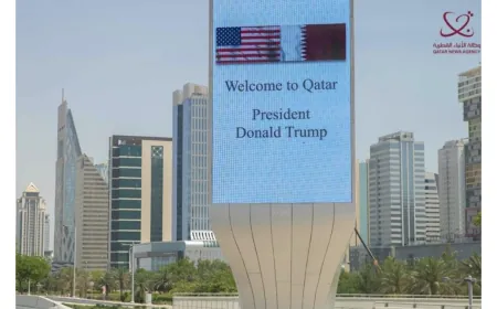 بالصورة- هكذا استقبلت قطر الرئيس الأميركي دونالد ترامب